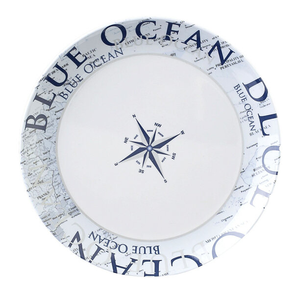 BRUNNER Dessertteller Melamin Brunner Blue Ocean Durchm. 20 cm