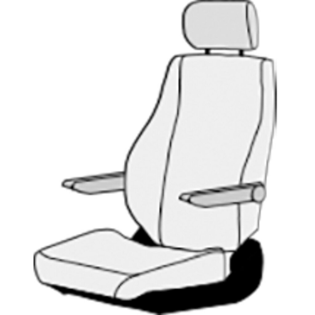 ART Sitzbezug ART auf Ford Transit Chassis inkl. Kopfteil Farbe anthrazit