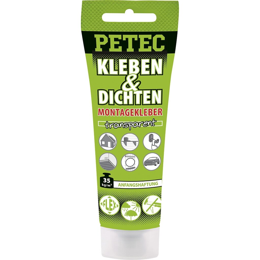 PETEC Montagekleber Petec Kleben & Dichten Inhalt 80 g Farbe transparent