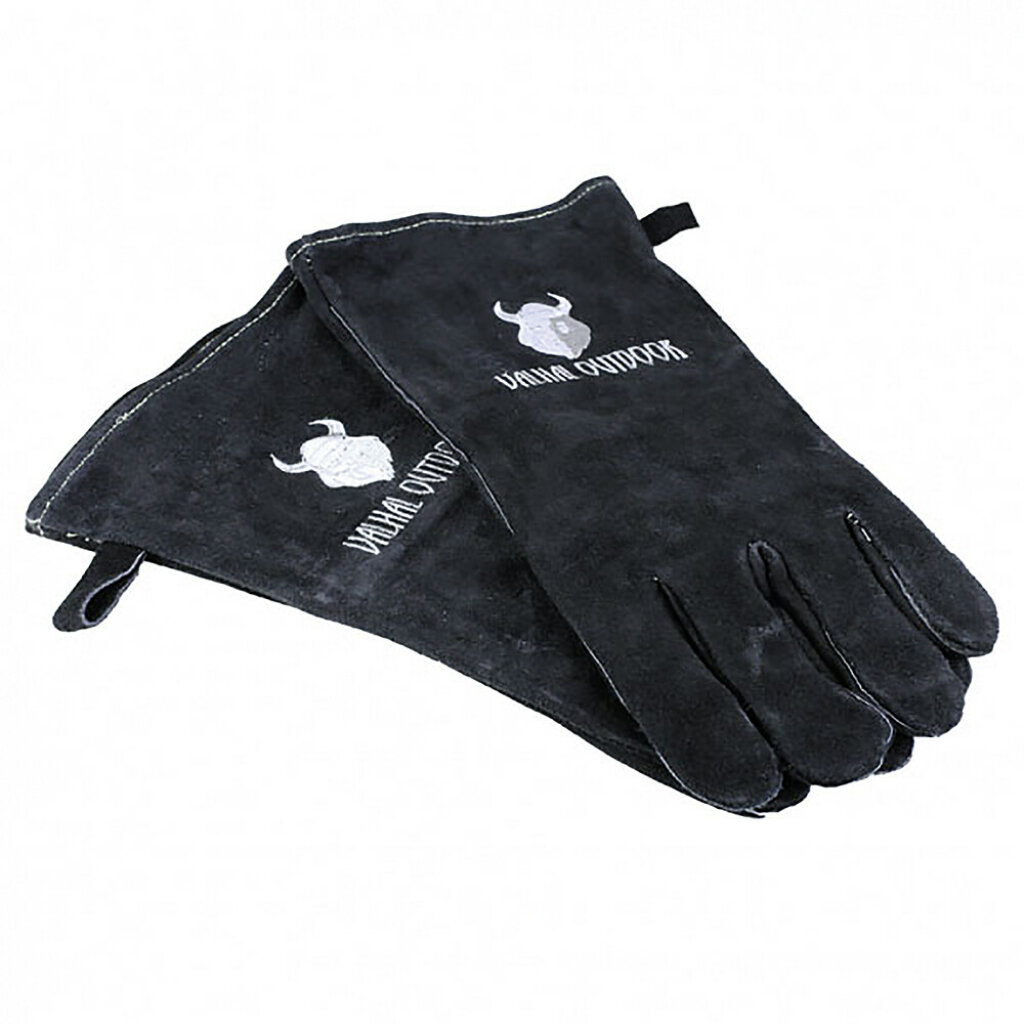 VALHAL OUTDOOR BBQ-Handschuhe VALHAL OUTDOOR Wildleder Universalgröße Farbe schwarz